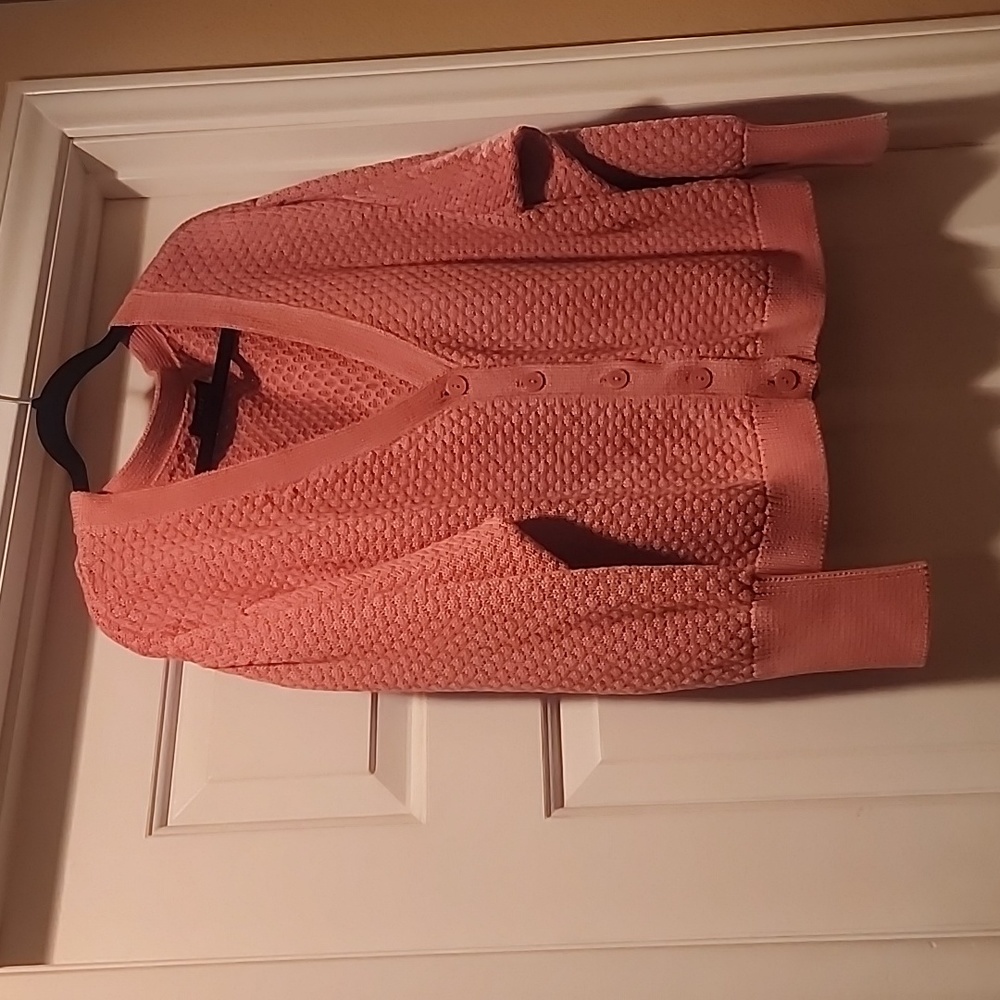 Dusty Rose Cropped Cardigan